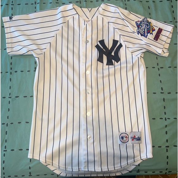 MLB Derek Jeter World Series Majestic Jersey Size S - Picture 2 of 6